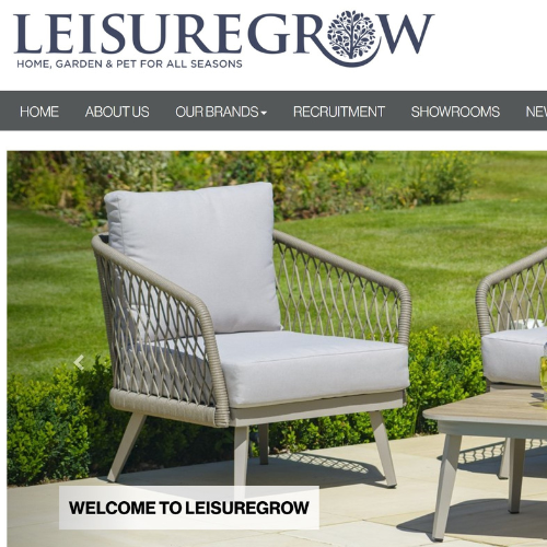 LeisureGrow get a new ecommerce super-site using InterSell from Aspin