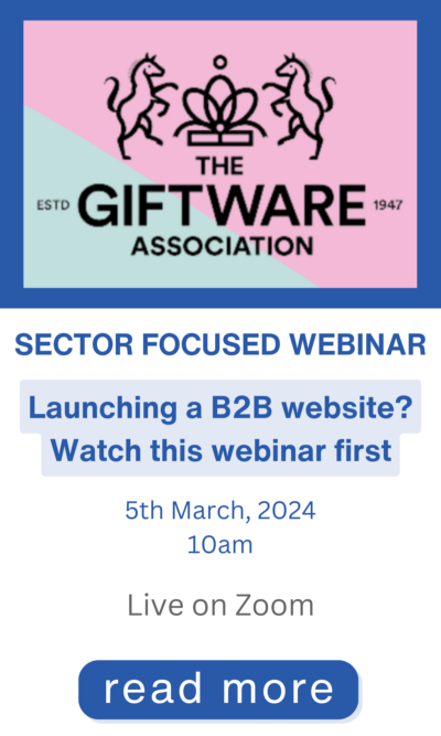 Launching a B2B website for giftware distributors