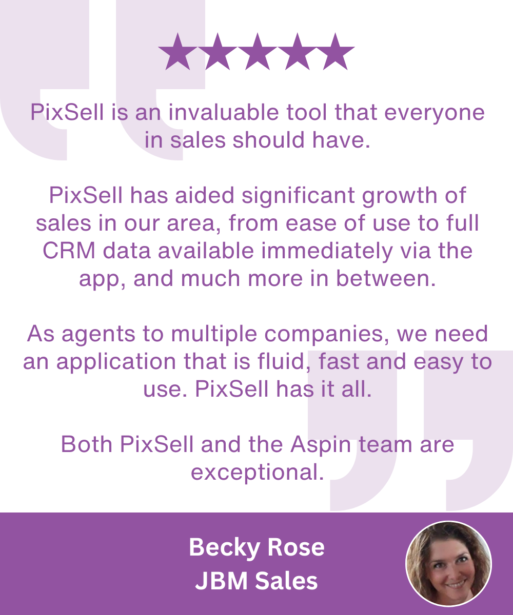 PixSell Sales App review from Becky Rose