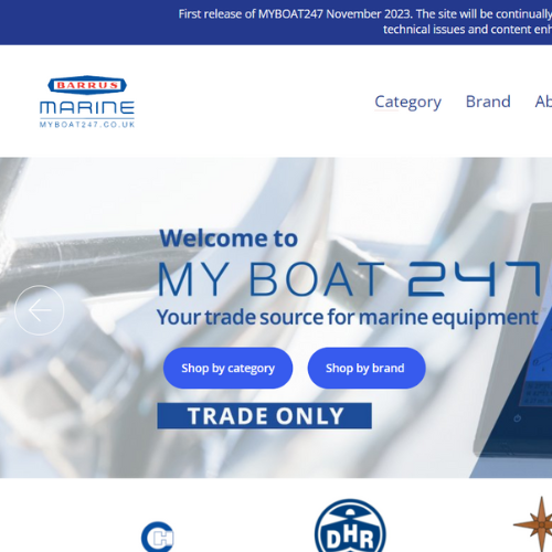 MYBOAT247 trade website for Barrus Marine
