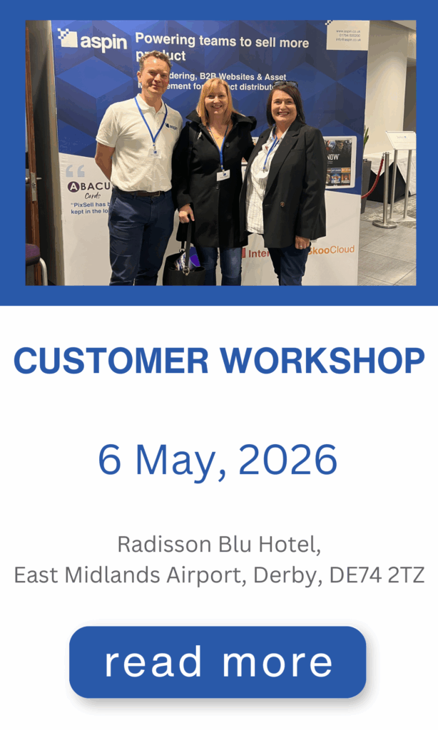 Aspin Customer Workshop, 6 May, Derby