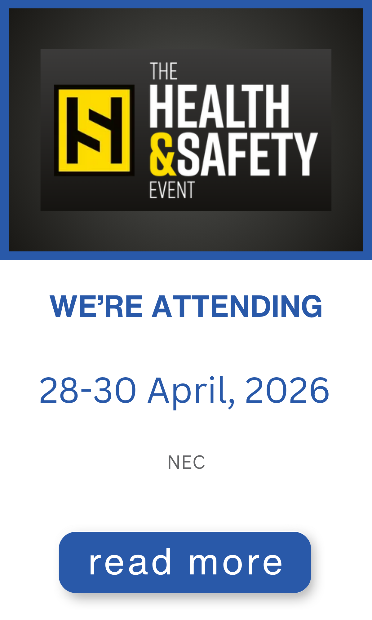 Health & Safety Event - NEC 28-30 April 2026