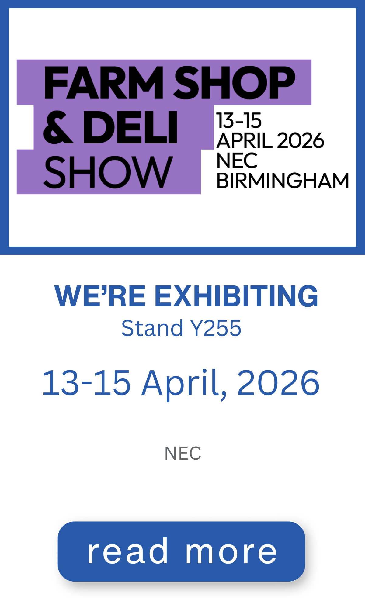 Farm Shop & Deli Show - NEC 11-13 April 2026